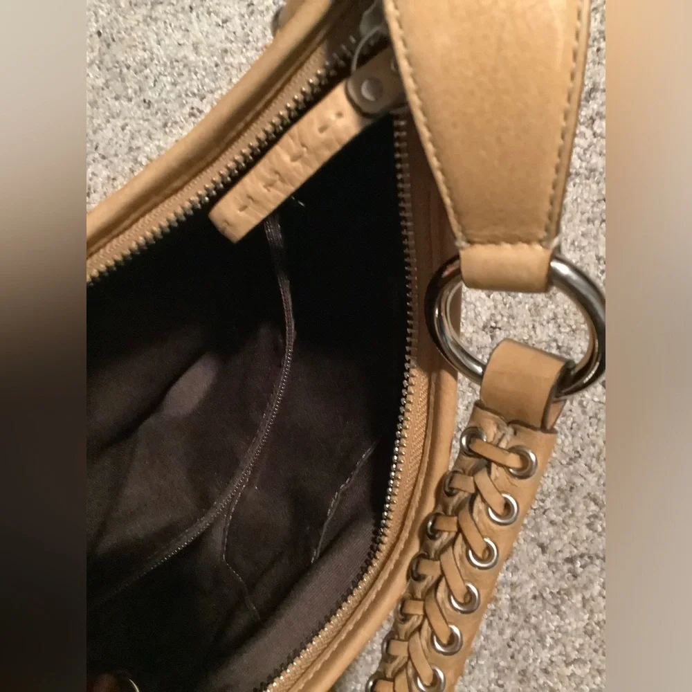 Coach Y2K Vintage Leather & silver grommet/stud Mini bag. #D0793-F10931 EUC! - Picture 7 of 8